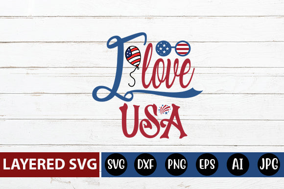 I love USA SVG cute file SVG Blessedprint 
