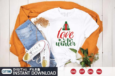 i love winter svg SVG designer krishna 