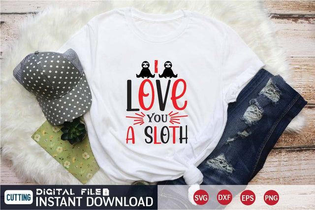 i love you a sloth svg SVG designer krishna 