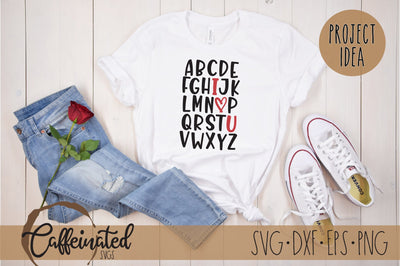 I Love You Alphabet svg SVG Caffeinated SVGs 
