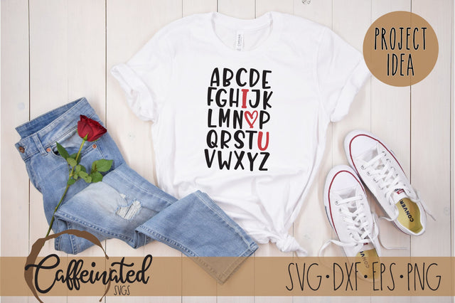I Love You Alphabet svg SVG Caffeinated SVGs 