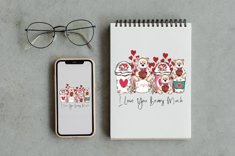 I Love You Beary Much Coffee Teddy Bear Sublimation Jagonath Roy 
