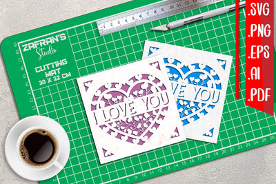 I Love You Cards 6 svg eps png ai pdf SVG zafrans studio 