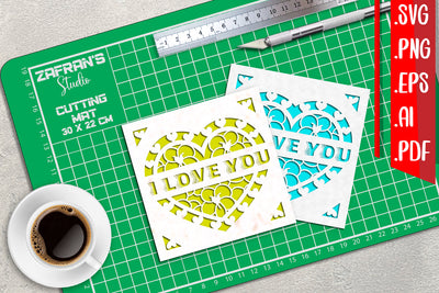 I Love You Cards 7 svg eps png ai pdf SVG zafrans studio 