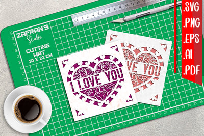 I Love You Cards 8 svg eps png ai pdf SVG zafrans studio 
