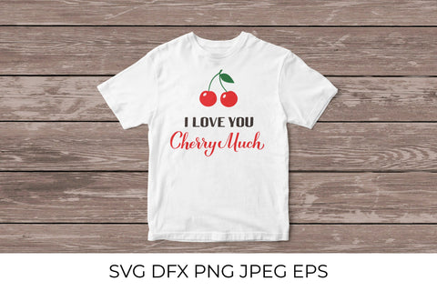 I love you cherry much. Valentines pun SVG SVG LaBelezoka 