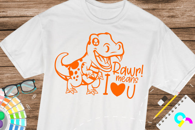 I love you Dinosaur svg SVG Artinrhythm shop 
