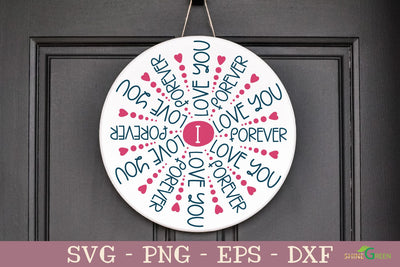 I Love You Forever - Valentine's Day SVG Cut File SVG Shine Green Art 