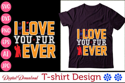 I Love You Fur Ever SVG Newmockups 