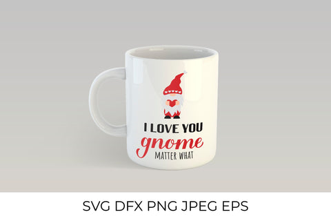 I love you gnome matter what. Cute gnomes SVG LaBelezoka 