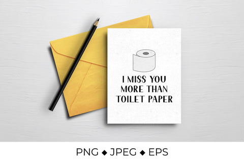 I love you more than toilet paper. Funny quote Sublimation LaBelezoka 