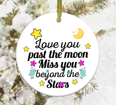 I Love You Pass The Moon Dad Ornament Png, Round Christmas Ornament, PNG Instant Download, Xmas Ornament Sublimation Designs Downloads Sublimation CaldwellArt 