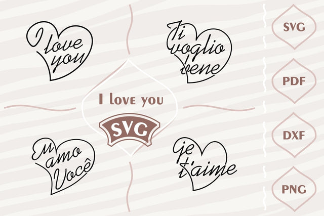 I love you - SVG bundle SVG Digital Mojito 