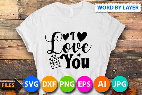 I love you SVG Cut File SVG BlackCatsMedia 