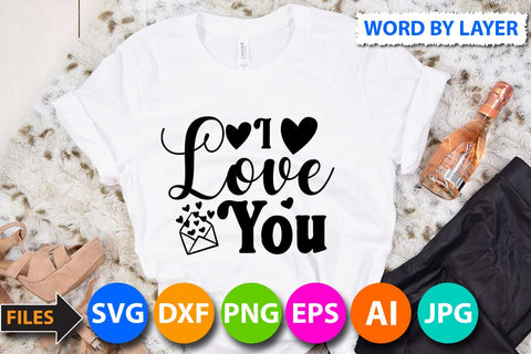 I love you SVG Cut File SVG BlackCatsMedia 