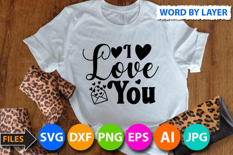 I love you SVG Cut File SVG BlackCatsMedia 