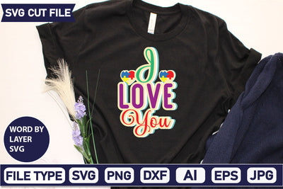 I Love You SVG Cut File SVG DesignPlante 503 