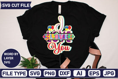 I Love You SVG Cut File SVG DesignPlante 503 