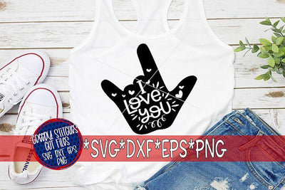 I Love You SVG DXF EPS PNG-ASL SVG SVG Greedy Stitches 