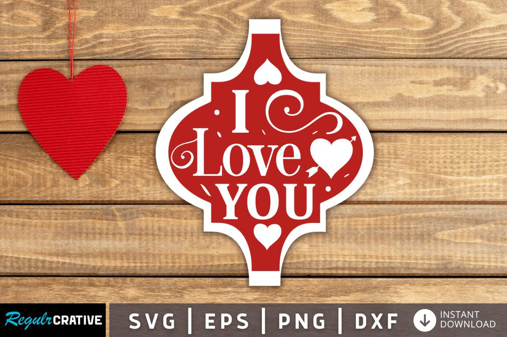 I love you SVG - So Fontsy