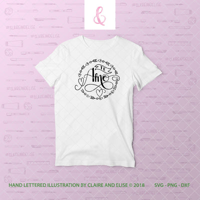 I Love You - Te Amo (Spanish) - SVG PNG DXF CUT FILE SVG Claire And Elise 