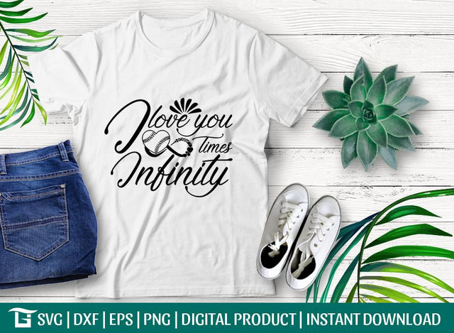 I Love You Times Infinity Svg Cut File, Infinity Svg, Infinity Times Svg, Times Svg, Tshirt Design, SVG ETC Craft 