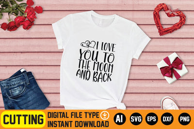 I Love You to the Moon and back SVG CraftlabSvg29 