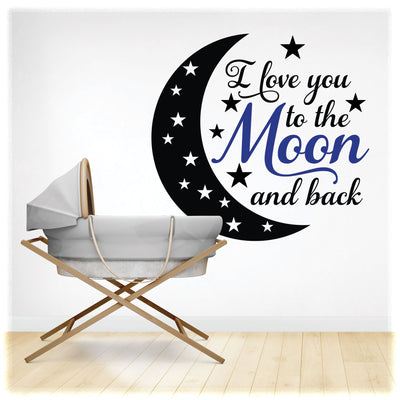 I Love you to the Moon and Back Svg Files For Cricut SVG Files Sayings, Baby Girl Svg, Baby Svg Files, Baby Boy Svg, Quote Svg, Newborn Svg SVG My Sew Cute Boutique 
