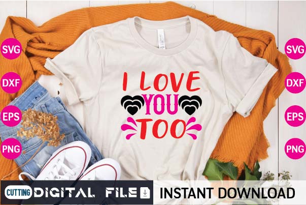 i love you too SVG designer krishna 