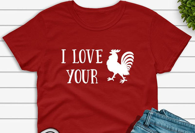 I Love Your Cock Rooster Adult SVG Design | So Fontsy SVG Crafting After Dark 