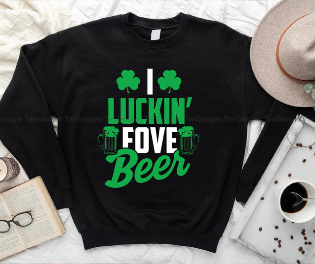 I Luckin' Fove Beer PNG sublimation design Sublimation ToriDesigns 