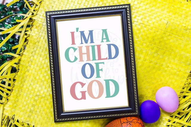 I m a child of god svg, home decor, Christian wall art svg SVG Isabella Machell 