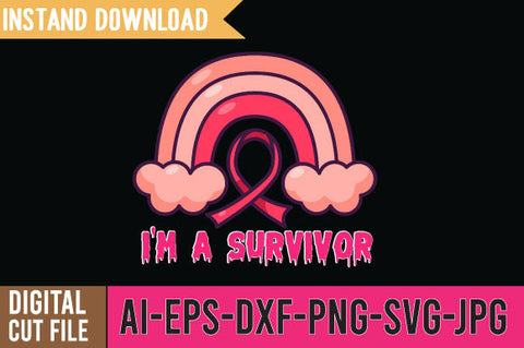 I m A Survivor SVG Quotes ,I m A Survivor Tshirt Design SVG BlackCatsMedia 