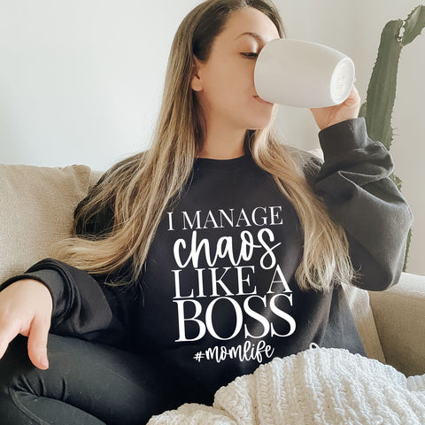 I Manage Chaos like a BOSS #momlife SVG SVG Toteally Creations 