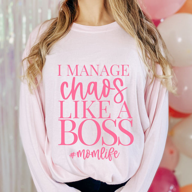 I Manage Chaos like a BOSS #momlife SVG SVG Toteally Creations 