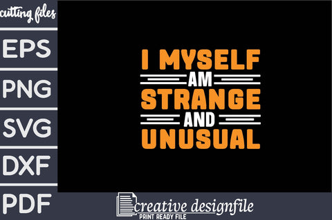 i myself am strange and unusual SVG farhad farhad 