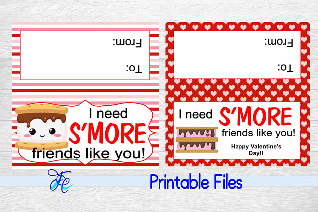 I Need S'more Friends Like You Bag Toppers v2 3D Paper Family Creations 