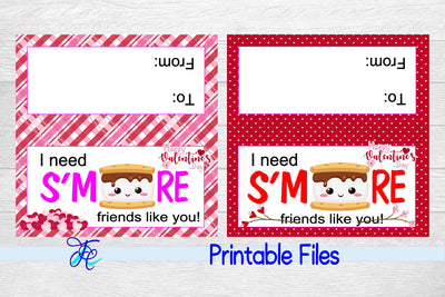 I Need S'more Friends Like You Bag Toppers v3 3D Paper Family Creations 