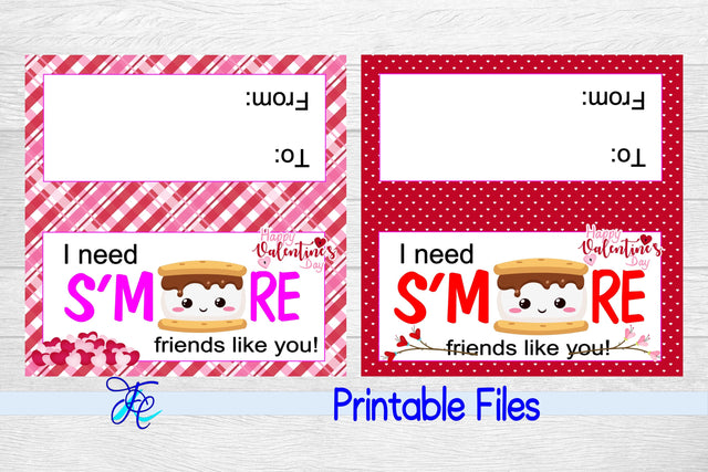 I Need S'more Friends Like You Bag Toppers v3 3D Paper Family Creations 