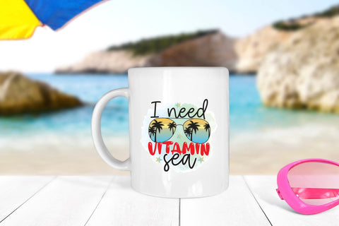 I Need Vitamin Sea | Beach PNG Sublimation Sublimation CraftLabSVG 