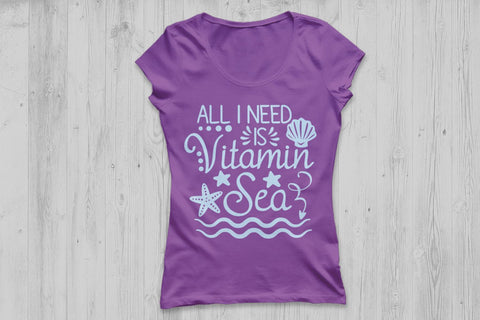 I Need Vitamin Sea Svg| Summer Sea SVG Cutting Files SVG CosmosFineArt 