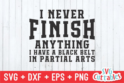 I Never Finish Anything svg - Funny Cut File - Funny svg - dxf - eps - png - Quote - Silhouette - Cricut - Digital File SVG Svg Cuttables 