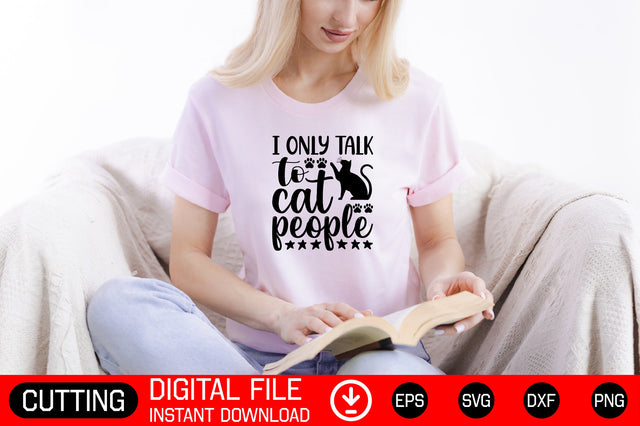 I Only Talk To Cat People SVG CraftlabSvg29 