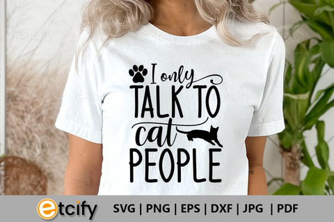 I only talk to cat people SVG SVG etcify 