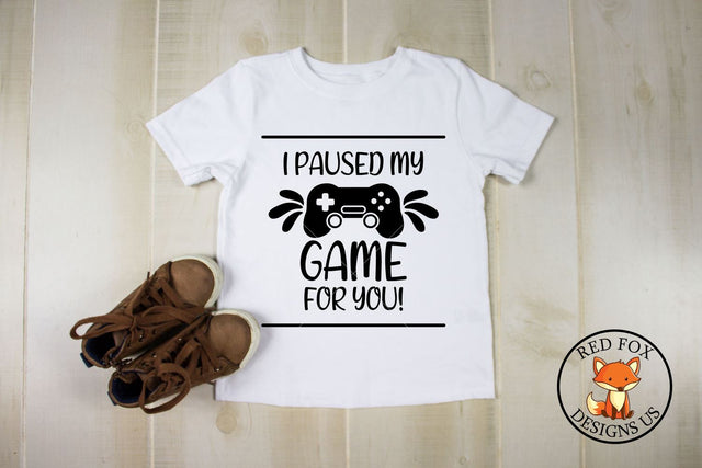 I paused my game for you SVG | Valentine's Day Gamer Design SVG RedFoxDesignsUS 