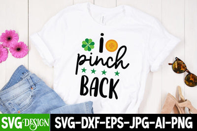 i pinch back SVG Cut File, St.Patrick's Sublimation PNG, St.Patrick's Flag SVG Cut File, St.Patrick's Clipart PNG SVG BlackCatsMedia 