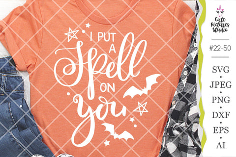 I put a spell on you Cricut SVG, Halloween svg cut file SVG CutePicturesStudio 