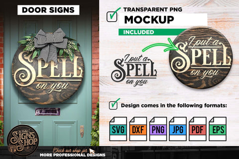 I put a spell on you | Halloween SVG Sign SVG The Vintage Signs Shop 
