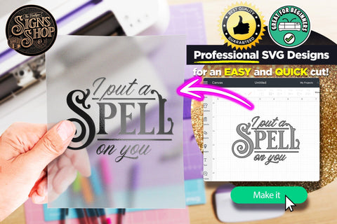 I put a spell on you | Halloween SVG Sign SVG The Vintage Signs Shop 