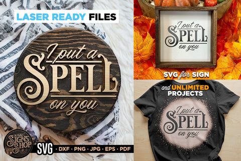 I put a spell on you | Halloween SVG Sign SVG The Vintage Signs Shop 